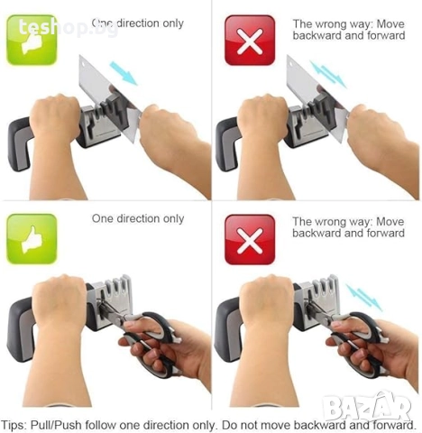 Точило за ножове RIVERSONG 4 в 1, снимка 5 - Други стоки за дома - 52256632