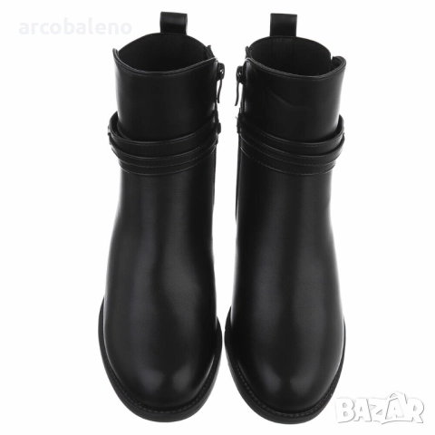 Дамски боти до глезена на висок ток, 2цвята , снимка 5 - Дамски боти - 52003974