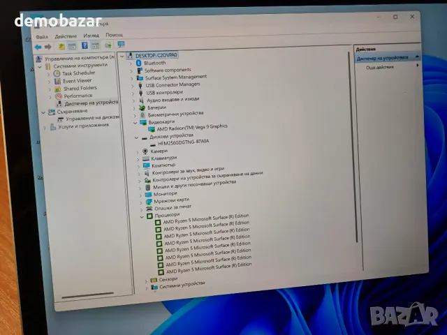 15" 2K IPS Microsoft SURFACE LAPTOP /RYZEN 5/8GB RAM/256GB SSD, снимка 9 - Лаптопи за работа - 48879372