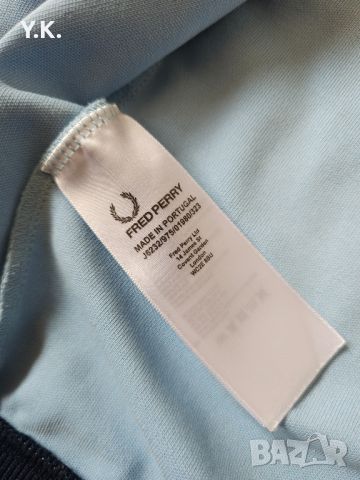 Оригинално мъжко горнище Fred Perry, снимка 4 - Спортни дрехи, екипи - 45714628