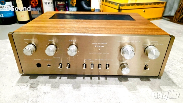 ONKYO A-7055 – Лимитирана Серия №107/200, Old Gold –Class A, снимка 2 - Ресийвъри, усилватели, смесителни пултове - 52587626