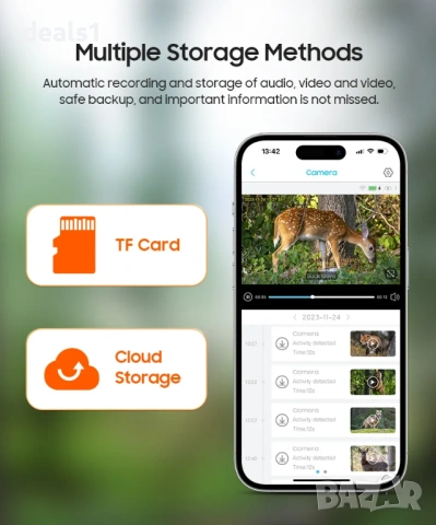 3MP 4G PTZ Охранителна Камера със слънчево захранване UBOX APP 360°  , снимка 7 - IP камери - 53522301