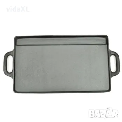 vidaXL Чугунени плочи за печене с две лица, 38x23 см - 2 бр(SKU:50127), снимка 3 - Барбекюта - 48137306