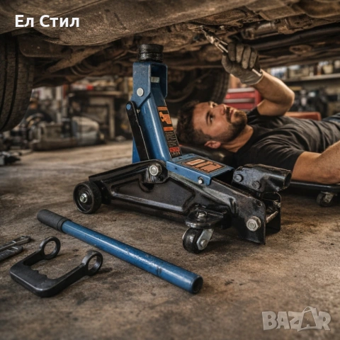 Хидравличен крик крокодил 3 тона - мобилен с колела, снимка 3 - Други инструменти - 53804693