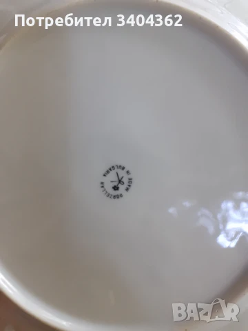 Български порцелан Китка Нови Пазар големи чинии 6 бр., снимка 4 - Антикварни и старинни предмети - 51054820