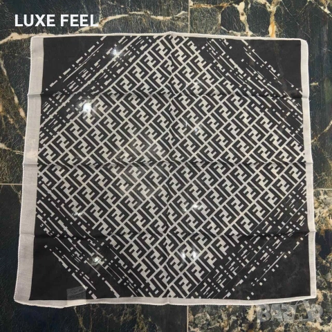 FENDI ⚜️Копринени Шалове, снимка 8 - Шалове - 53289058