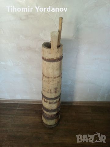 Стара дървена буталка за масло., снимка 13 - Антикварни и старинни предмети - 45681515