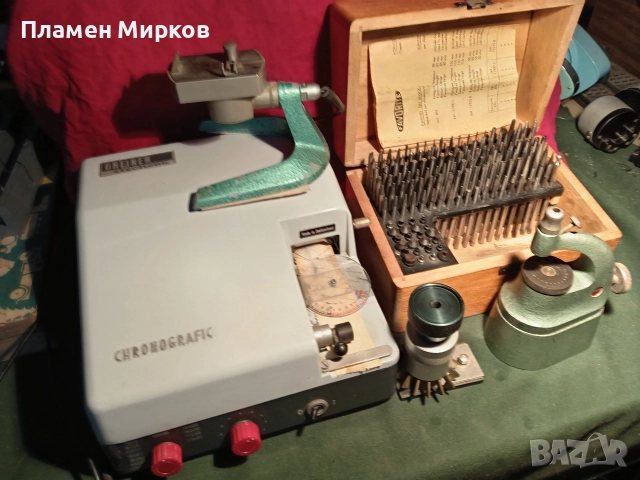 Швейцарски зъмбалък и хронограф GREINER, снимка 6 - Антикварни и старинни предмети - 52897070