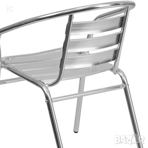 Ауминиев стол - градински стол - бистро стол за заведение, снимка 12 - Градински мебели, декорация  - 46352399