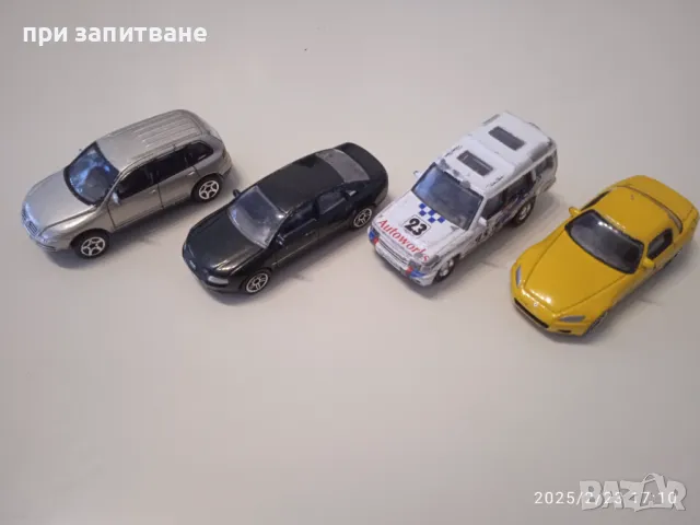 Метални колички Audi A8, Honda S 2000, VW Tuareg, Land Rover Realtoy , снимка 2 - Колекции - 48919324