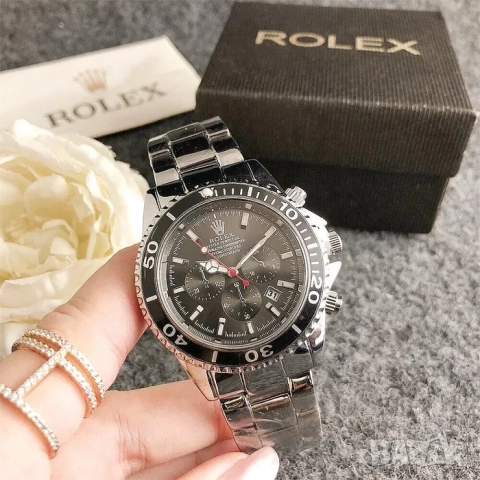 Мъжки ръчен часовник Rolex с дата и час, Ролекс мъжки часовник, снимка 4 - Мъжки - 52220934