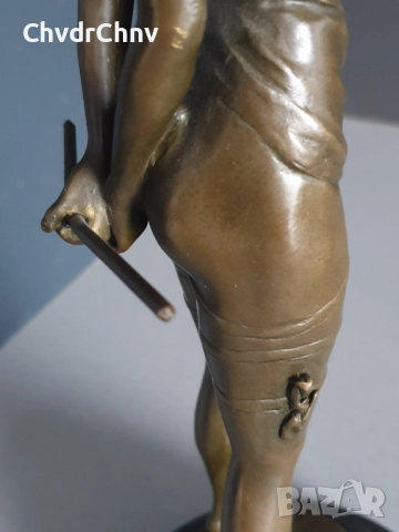 36см-4кг Bruno Zach статуетка/еротика/австрийска бронзова скулптура/фигура на гола жена с камшик, снимка 9 - Статуетки - 52905949