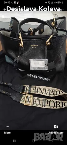 Оригинална Emporio Armani, големият размер , снимка 5 - Чанти - 47950728