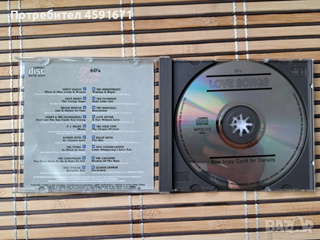 60's Love Songs, снимка 2 - CD дискове - 52006240