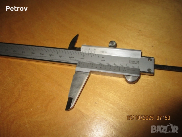 Mitutoyo - MADE IN JAPAN - ORIGINAL Mitutoyo - Японски ПРОФЕСИОНАЛЕН - ПРЕЦИЗЕН Шублер 0 - 150 mm !!, снимка 3 - Шублери - 52260363