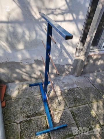 Масивен стелаж стойка за найлон, шкурки или други!!!, снимка 3 - Стелажи и щандове - 53668089