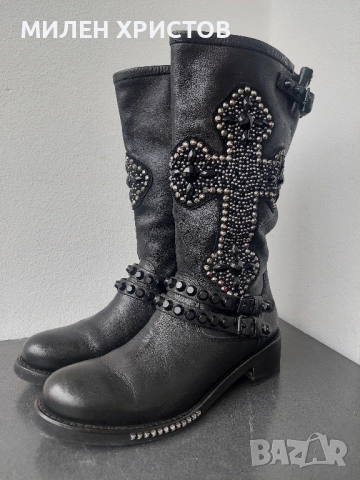 CHARME 2.0 Естествена кожа Made in Italy-40 номер, снимка 2 - Дамски ботуши - 52099592