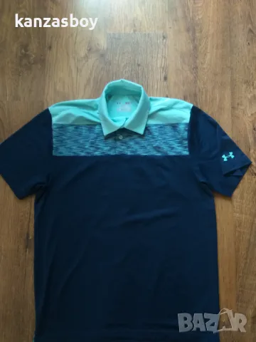 Under Armour Men's UA Elevated Chest Stripe Polo - страхотна мъжка тениска КАТО НОВА М, снимка 5 - Тениски - 47044671