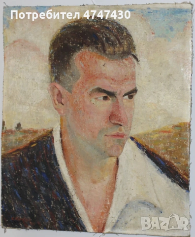 Борис Колев маслени бои портрет, снимка 3 - Картини - 53635156