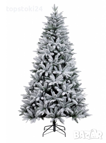 Изкуствена елха K r i n g Melbourne,  Цялата заснежена с метална стойка., снимка 2 - Други стоки за дома - 52352467