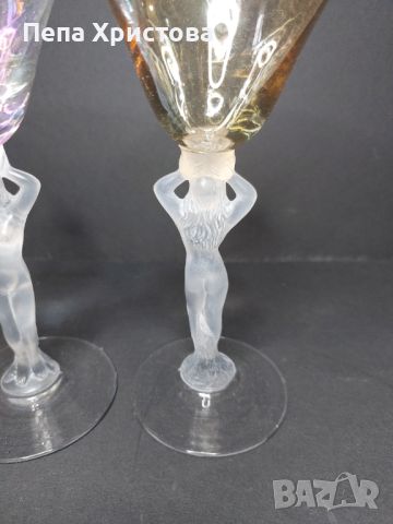 6 броя чаши за аперитив от висококачествен френски кристал Bayel., снимка 5 - Чаши - 45687097
