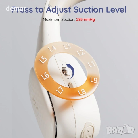 Електрическа помпа за кърма NCVI с лента за врата, 4 режима и 9 нива, снимка 4 - Помпи за кърма - 54039342