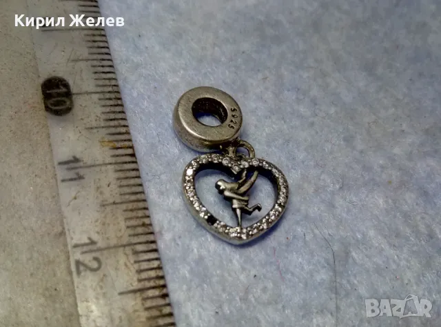 PANDORA СКЪПОЦЕНЕН СРЕБЪРЕН ПЕНДАНТ СРЕБРО S 925 на ПАНДОРА с ИСКРЯЩИ ЦИРКОНИ 46911, снимка 6 - Колиета, медальони, синджири - 49682613