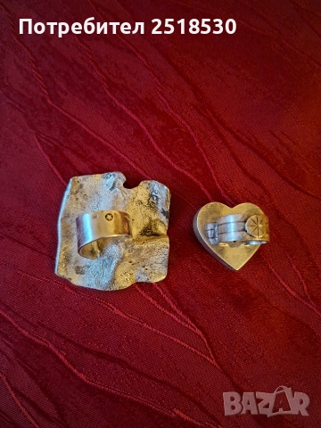 Сребърни масивни авторски пръстени, снимка 3 - Пръстени - 52635124