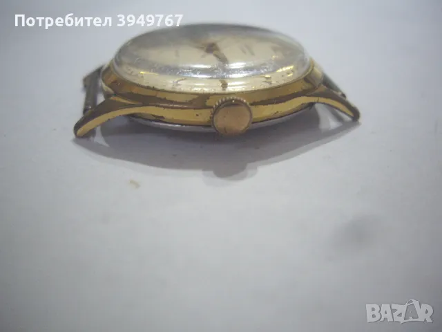 Стар позлатен мъжки часовник., снимка 3 - Мъжки - 49935386