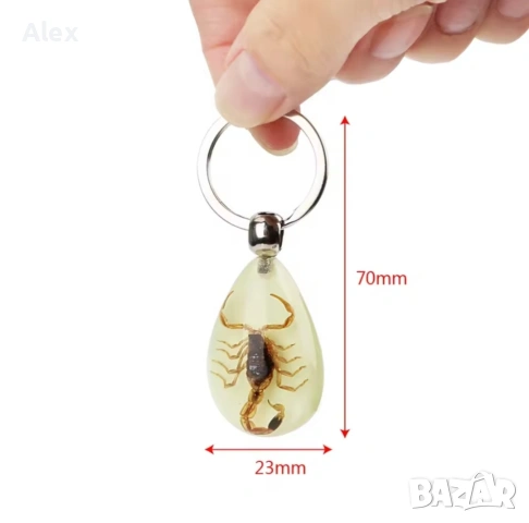 Ключодържател черен скорпион , снимка 5 - Арт сувенири - 53567276
