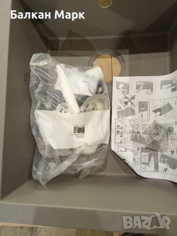 Мивка за вграждане Respekta Cleveland (FEAN100R16) – Сива, снимка 6 - Мивки - 53976072