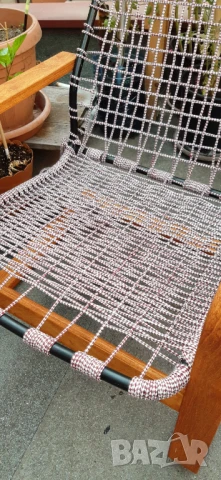 Люлеещ се стол Икеа напълно реставриран, снимка 8 - Столове - 51170911