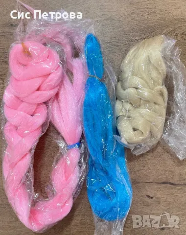 Канекалон - едноцветни плитки/удължения