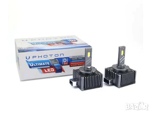 LED 12V автомобилни крушки D1S Д1С 35W 6000K D1S/R Photon Ultimate с баласти, снимка 1 - Аксесоари и консумативи - 47026442