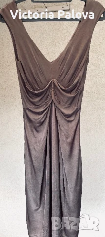 ZARA рокля цвят капучино MOROCCO, снимка 4 - Рокли - 50507890