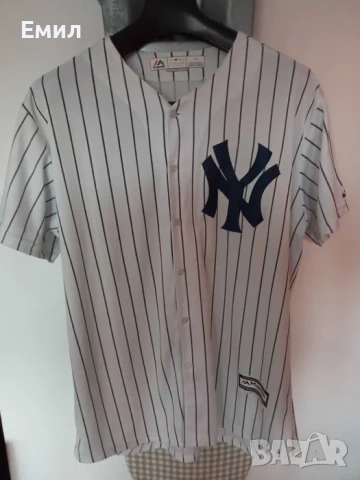 Nike Yankees Majestic джързита L, снимка 4 - Спортни дрехи, екипи - 53288459