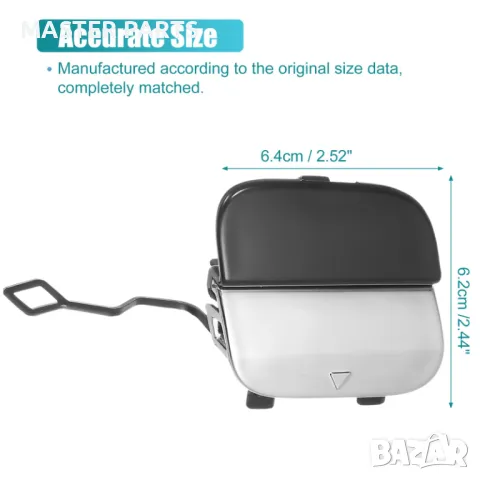 Капаче предна броня кука Mercedes GLE W166 (2015-2019) - Комплект 2 части, снимка 3 - Части - 50174687