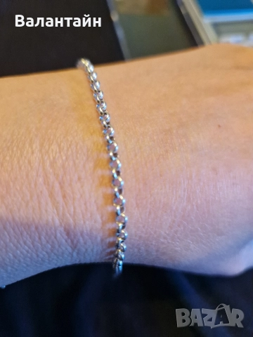 сребърна гривна , снимка 2 - Гривни - 52789444