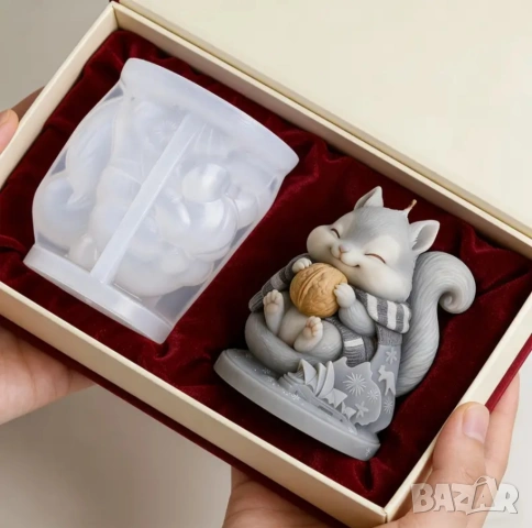 Молд катеричка с орех, снимка 2 - Форми - 53493868