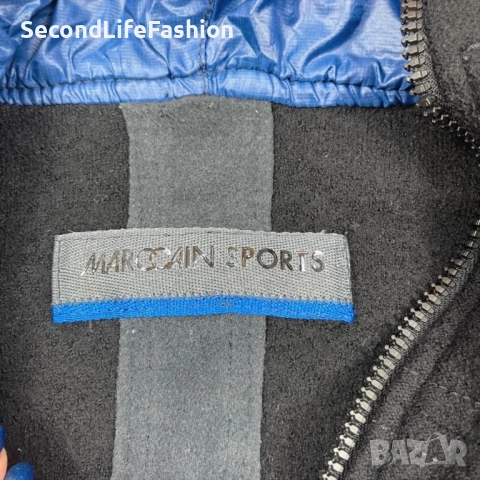 Спортно яке Marc Cain с качулка, вълна полиестер дамско размер M-L, снимка 2 - Якета - 52632736