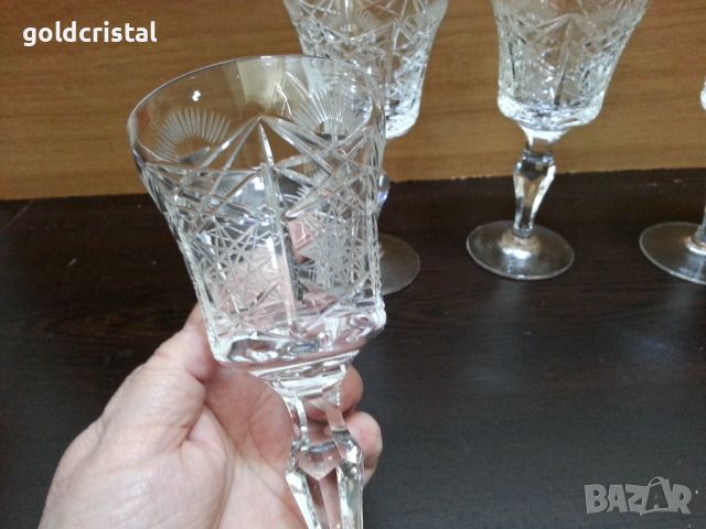 Кристални чаши , снимка 3 - Антикварни и старинни предмети - 45906274
