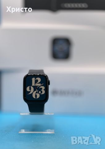 ГАРАНЦИОНЕН!!! Apple Watch SE2 v2, 44 мм, Midnight Aluminium Case, Midnight Sport Loop, снимка 2 - Смарт часовници - 46008936