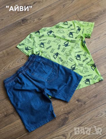 ZARA и H&M къси дънки и тениски за момче, снимка 11 - Детски къси панталони - 46192342