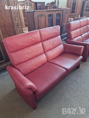 К-т Дивани Естествена Кожа 2-ка и 3-ка-внос от Германия!, снимка 3 - Дивани и мека мебел - 51766636