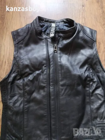  G-star 5620 Custom Zip Leather - страхотен Дамски Елек Естествена Кожa М, снимка 6 - Якета - 50150337