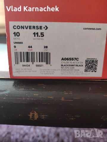 Converse 44 eur, 28 cm, 9 uk, снимка 5 - Кецове - 46265040