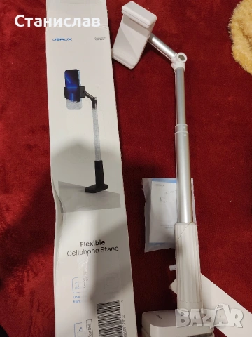 Гъвкава стойка за телефон на марката JSAUX, снимка 3 - Селфи стикове, аксесоари - 54270927