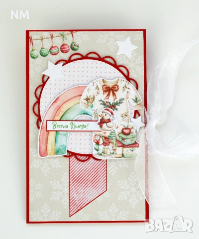НАМАЛЕНИ ЦЕНИ коледни картички - ръчна изработка, снимка 6 - Други услуги - 47137204