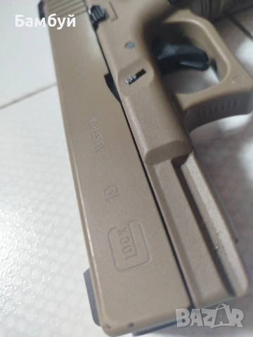 Airsoft Glock 19 – Green Gas, Blowback, Tan / Army Green, снимка 7 - Въздушно оръжие - 54020554