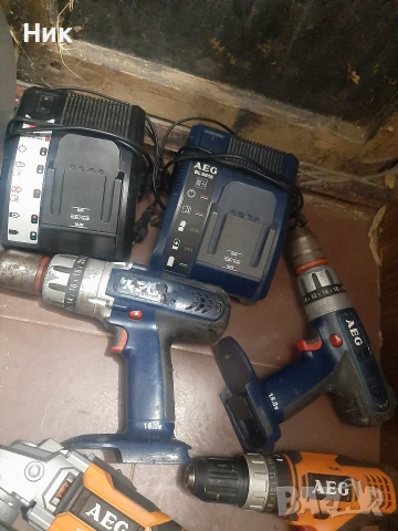 Акумулаторни машини АЕГ 18v, снимка 2 - Винтоверти - 53257654